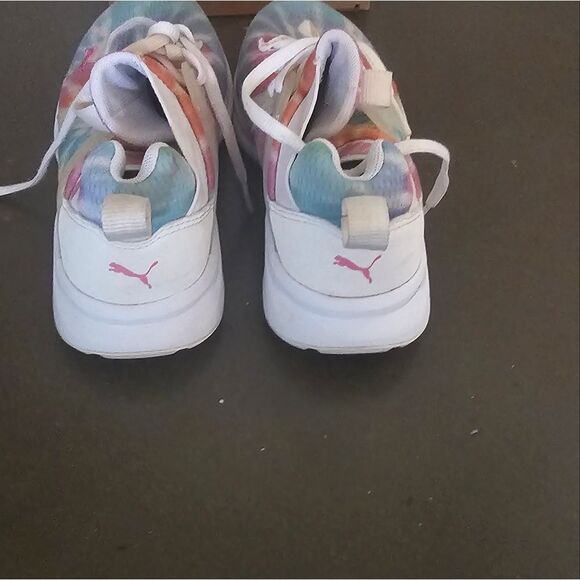 ENZO 2 Girls Puma size 3C 🌈 Colored tye dye - Picture 4 of 6